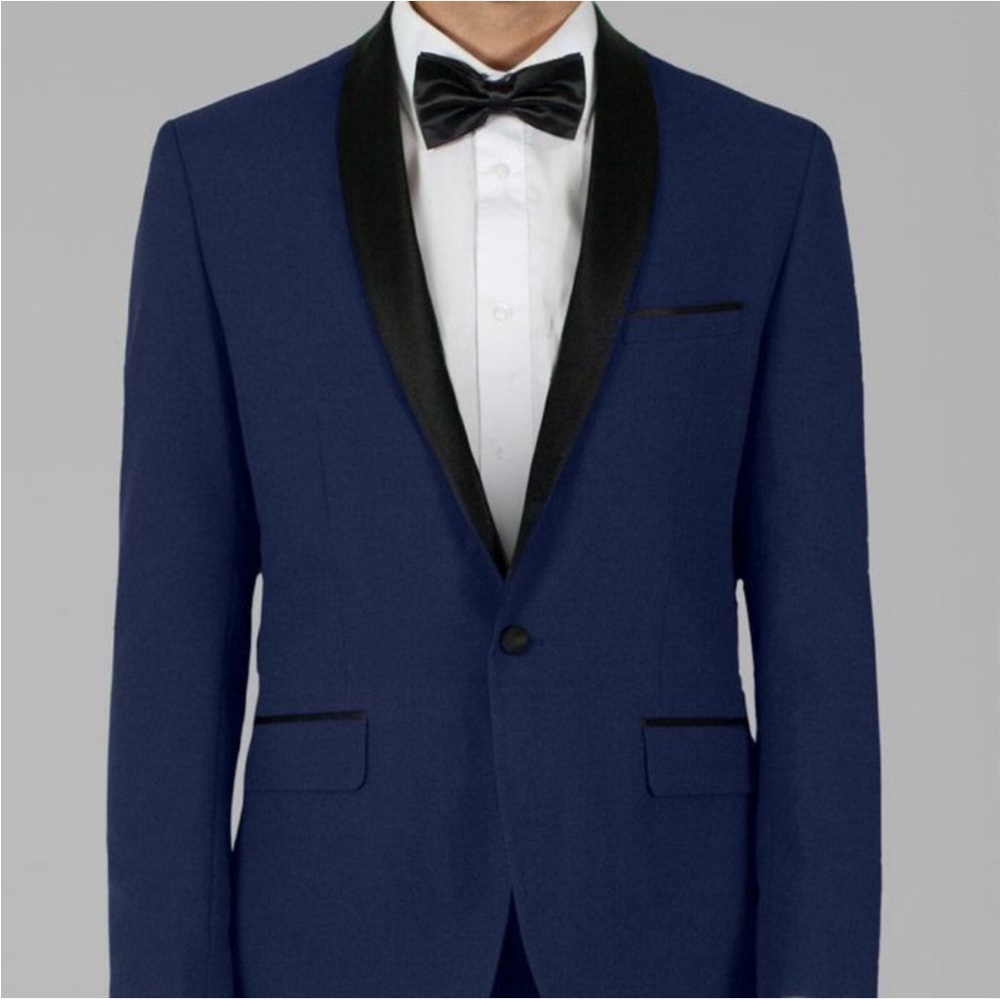 Alain Dupetit Royal Blue Tuxedo with Shawl Lapel‎ C39